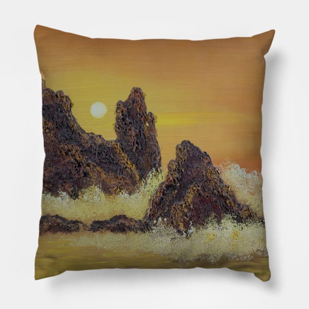 Sunset Shore Pillow by 9teen