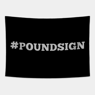 HashTag Pound Sign Tapestry