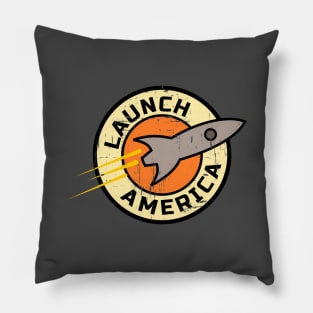 Launch America Rocket Pillow