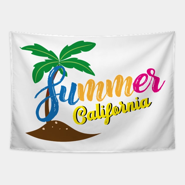 Summer California Surf Tapestry by slawers