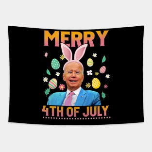 Funny Bunny Joe Biden 4th Of July Happy Easter Day Tapestry