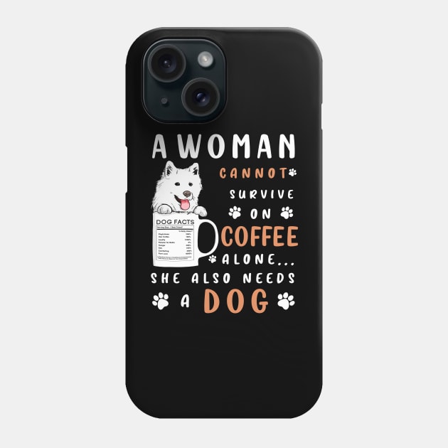 A woman cannot survive on coffee alone Phone Case by Carlo Betanzos