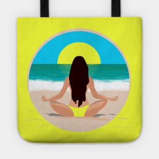 Med Womanwoman meditating Tote