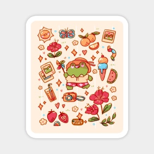 Summer Vibe Froggy Magnet