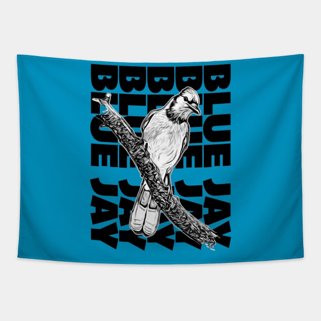 Blue Jay Tapestry by Ripples of Time