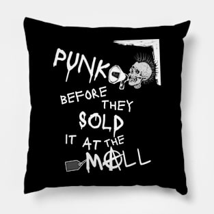 Punk Before the Mall - Anarchy Skull Pillow