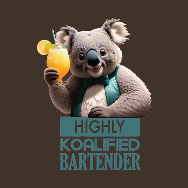 Just a Highly Koalified Bartender Koala by Dmytro