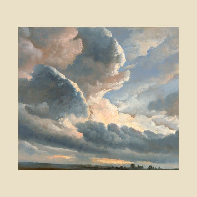 cloud horizan oil painting cloudy sky near rome by opptop