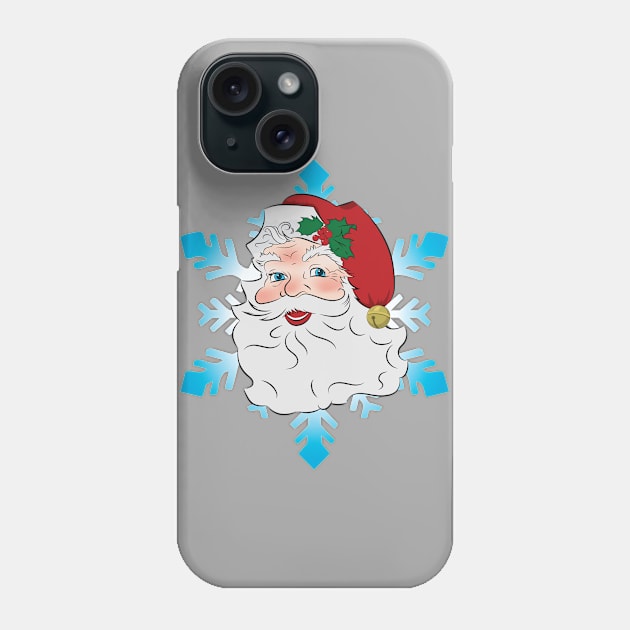 Happy Vintage Santa Claus - Retro Santa Claus product Phone Case by Vector Deluxe