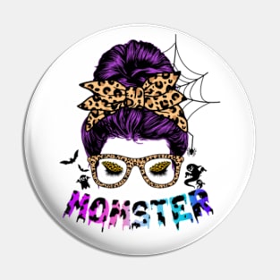 Momster Halloween Witch funny Pin