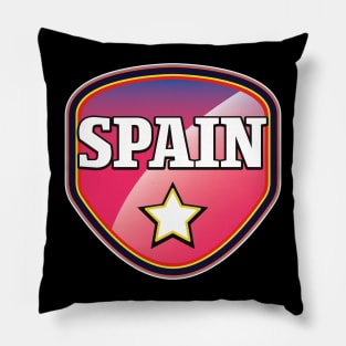 Spain retro sports logo Pillow