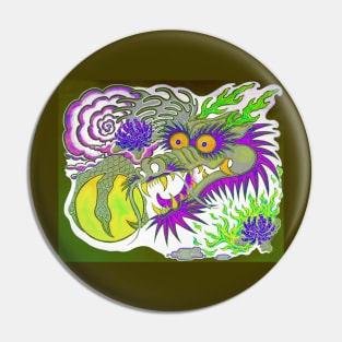 Neon Dragon With 4 Elements Variant 14 Pin