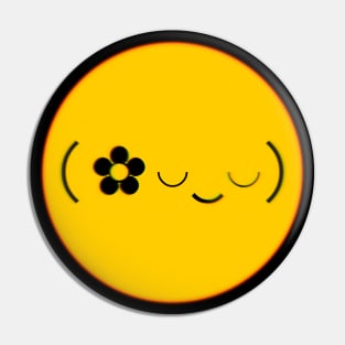 happy and cool Emoji Pin