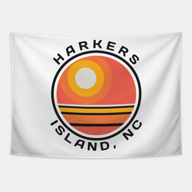 Harkers Island, NC Summertime Vacationing Sunrise Tapestry by Contentarama