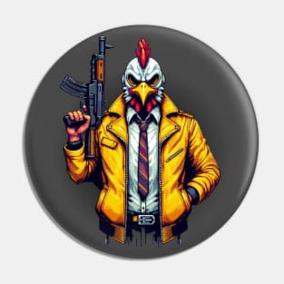 Hotline Miami Jacket-For pixel retro gamers Pin