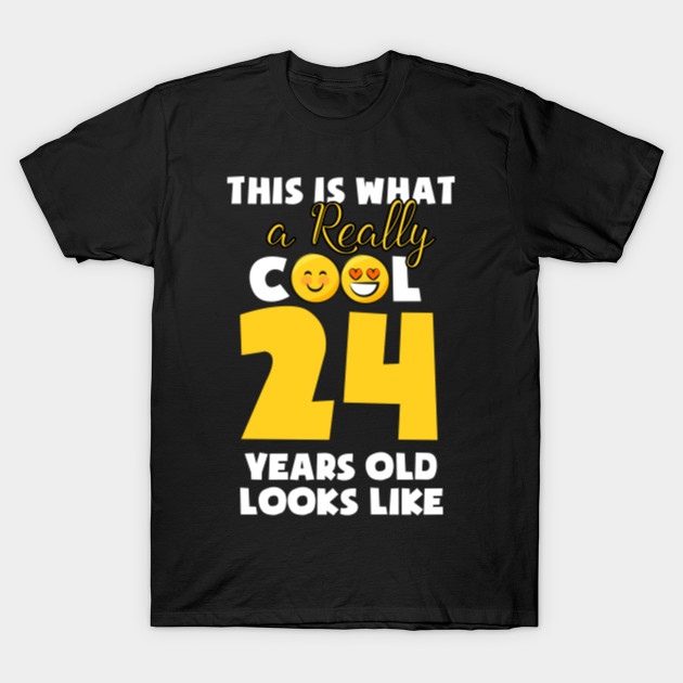 Kids Emojicon 24th Birthday Gifts 24 Year Old Girls T Shirt Or Any Intelligence Gift Giving Occasio T Shirt Teepublic Au
