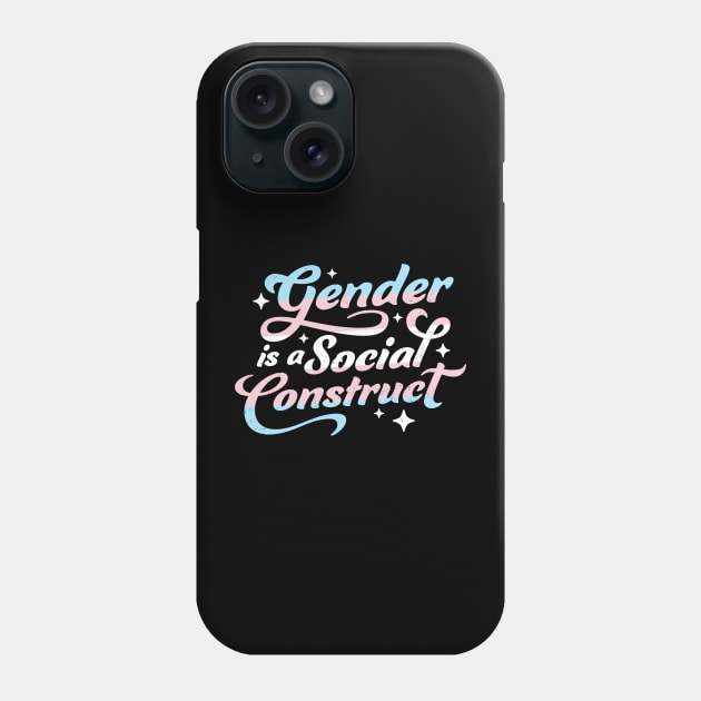 Gender Is A Social Construct Transgender Non-Binary Queer Phone Case by OrangeMonkeyArt