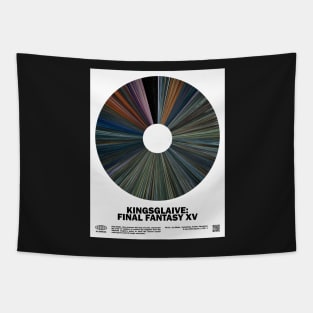 minimal_Kingsglaive_FFXV Warp Barcode Movie Tapestry