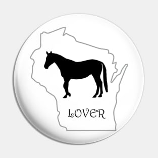 Wisconsin Horse Lover Gift Pin