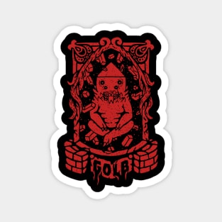adventure time golb, awesome tarot card of golb from adventure time. Magnet