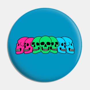 Pride Skulls Polysexual Pin