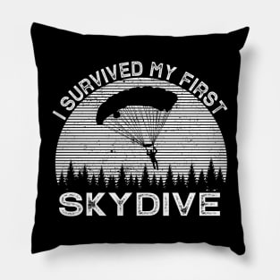 I Survived My First Skydive Pillow