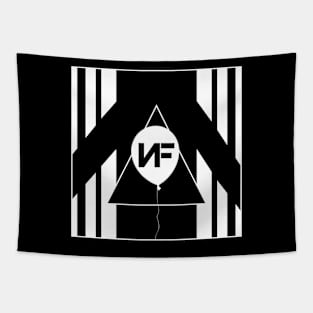 NF Geometric Balloon Logo Tapestry