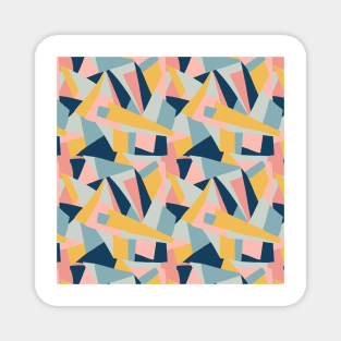 Geometric Shapes Collage Magnet