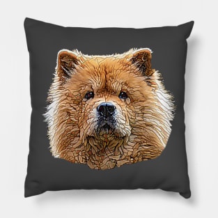 Chow Chow Face Pillow