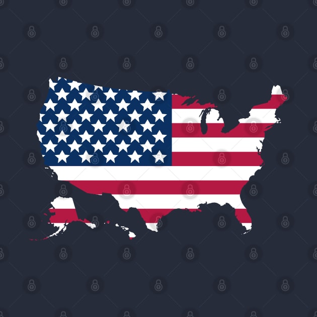 U.S.A. Flag Map by JacCal Brothers