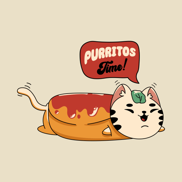 Burritos and cat by My Happy-Design