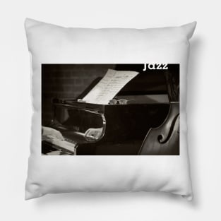 Grand Piano and Music Notes Pillow