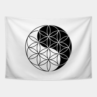 Yin Yang - Seed of Life Tapestry