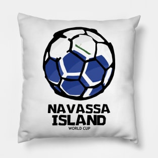 Navassa Island Football Country Flag Pillow