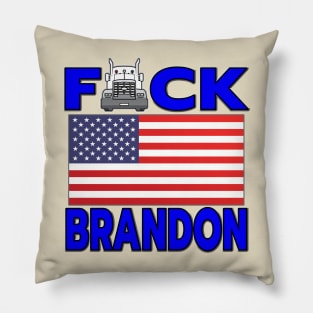 F-CK BRANDON FREEDOM CONVOY - TRUCKERS FOR FREEDOM - USA FREEDOM CONVOY 2022 TRUCKERS BLUE LETTERS Pillow