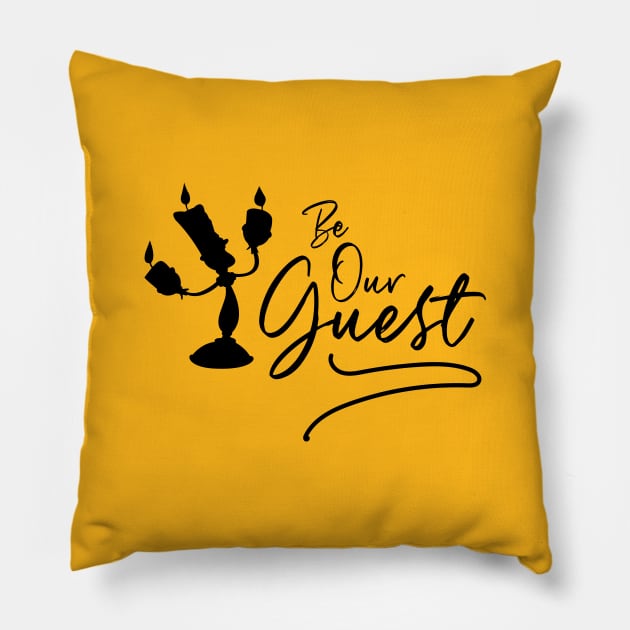 Be Our Guest Pillow by Merlino Creative