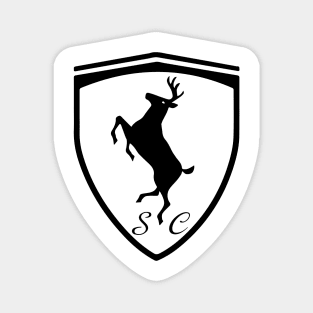 Ferrari Reindeer (Black) Magnet