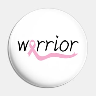 Warrior T-shirt, Breast Cancer Awareness Tee, Pink Ribbon Shirt, October Tees, Cancer Survivor Gift, Pink October Shirt, Women Graphic Tee Pin