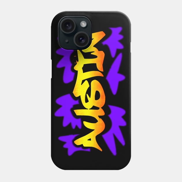 AUSTIN Urban Street Graffiti Style Name Piece Phone Case by Mash75Art