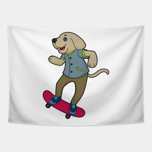 Dog Skater Skateboard Tapestry