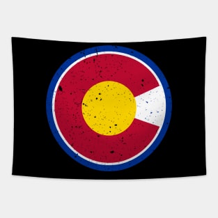 Colorado Flag - Vintage Distressed Style Tapestry