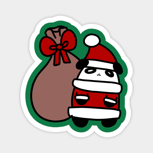 Santa Claus Panda Magnet by saradaboru