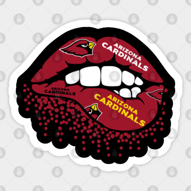 Arizona Cardinals Logo Arizona Cardinals Lips Arizona Cardinals Football Mom Cardinals Football Sticker Teepublic Au