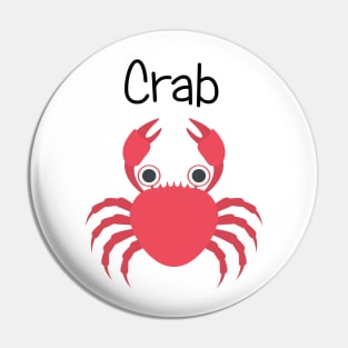 Red Crabby Crab Pin