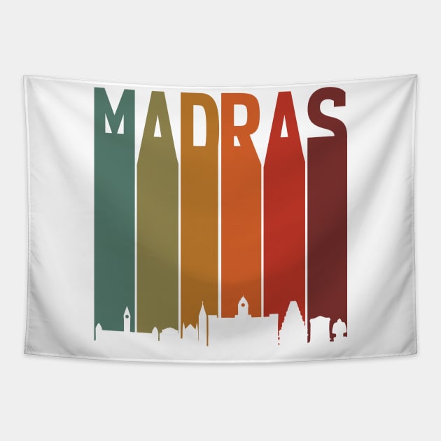 Madras Chennai Skyline Tamil Language Culture Tapestry by alltheprints