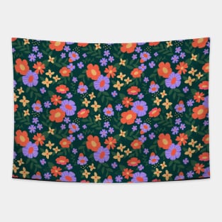 Large bright flowers Tapestry