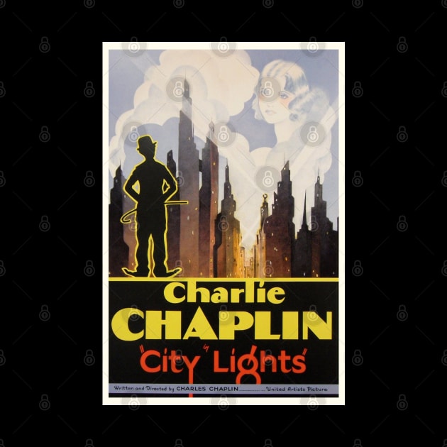 City Lights Movie Poster by Noir-N-More