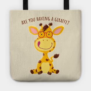 Little Gregor Giraffe Speaks Cockney Rhyming Slang Tote