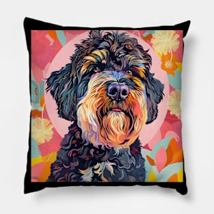 Bouvier des Flandres in 80's Pillow