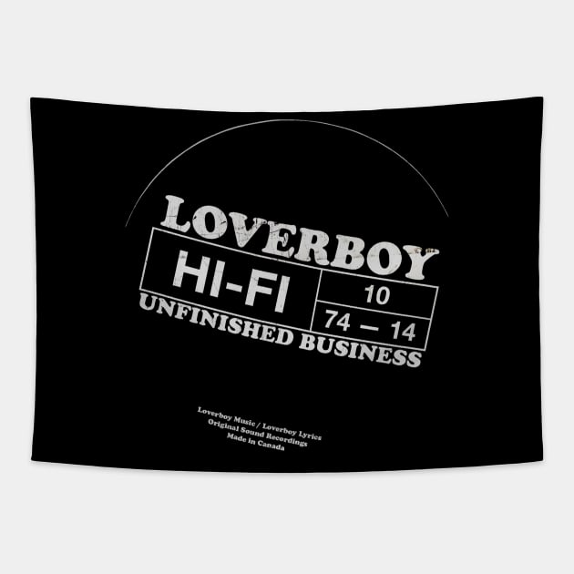 Loverboy Vintage HIFI White Tapestry by 𝙼𝙰𝚂𝙸𝙰